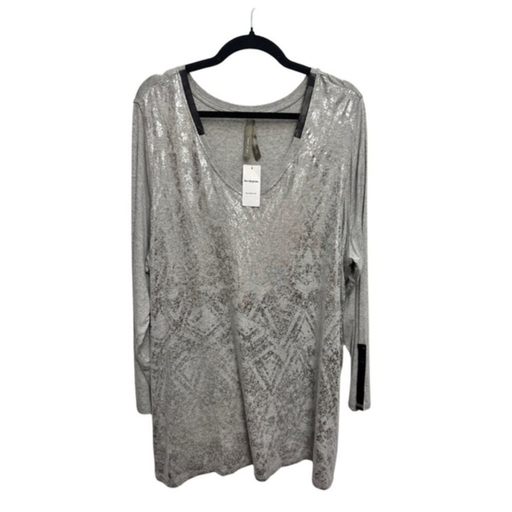💎 Pennington's Long Sleeve Tunic Top Silver